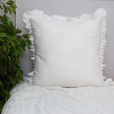 Ruffled White - Euro Shams/Floor Cushions